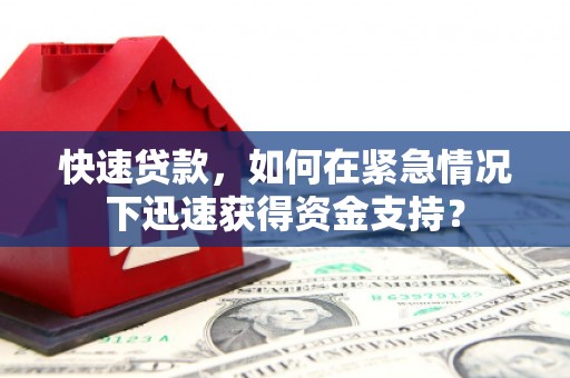 太麻里快速贷款，如何在紧急情况下迅速获得资金支持？
