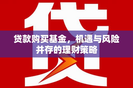 太麻里贷款购买基金，机遇与风险并存的理财策略