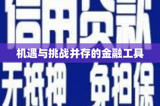太麻里机遇与挑战并存的金融工具