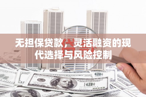 太麻里无担保贷款，灵活融资的现代选择与风险控制