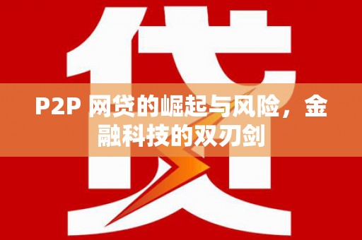 太麻里P2P 网贷的崛起与风险，金融科技的双刃剑