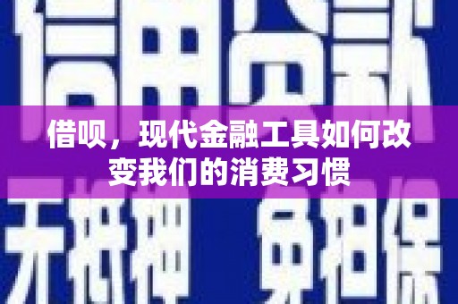 太麻里借呗，现代金融工具如何改变我们的消费习惯