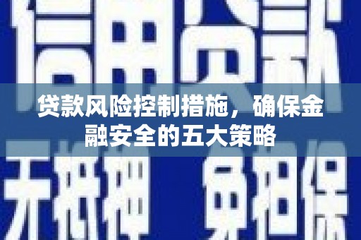 太麻里贷款风险控制措施，确保金融安全的五大策略