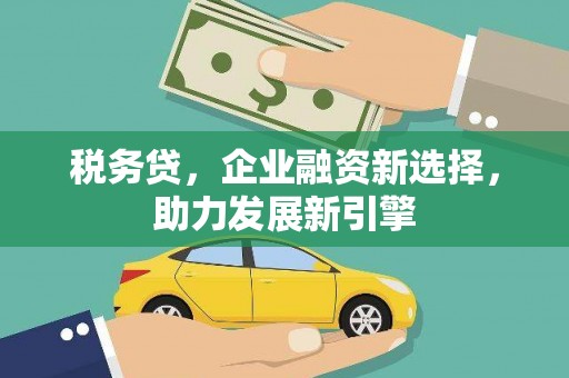 太麻里税务贷，企业融资新选择，助力发展新引擎