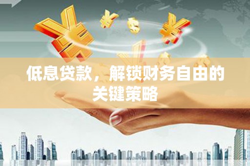 太麻里低息贷款，解锁财务自由的关键策略