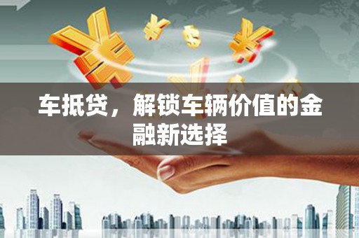 太麻里车抵贷，解锁车辆价值的金融新选择
