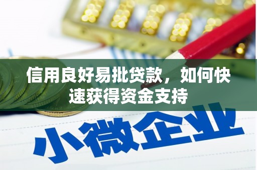 太麻里信用良好易批贷款，如何快速获得资金支持