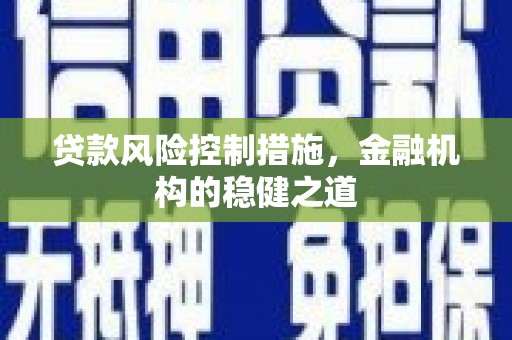 太麻里贷款风险控制措施，金融机构的稳健之道