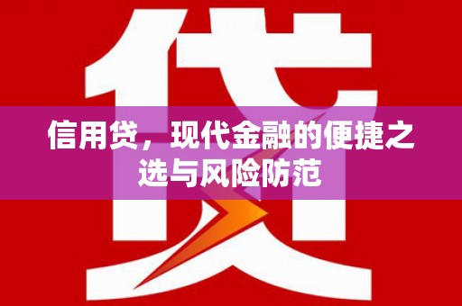 太麻里信用贷，现代金融的便捷之选与风险防范