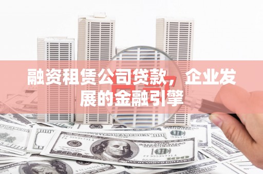 太麻里融资租赁公司贷款，企业发展的金融引擎