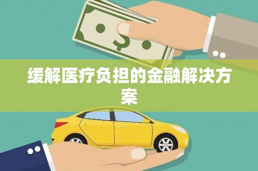 太麻里缓解医疗负担的金融解决方案