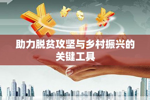 太麻里助力脱贫攻坚与乡村振兴的关键工具