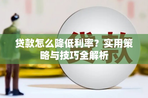 太麻里贷款怎么降低利率？实用策略与技巧全解析